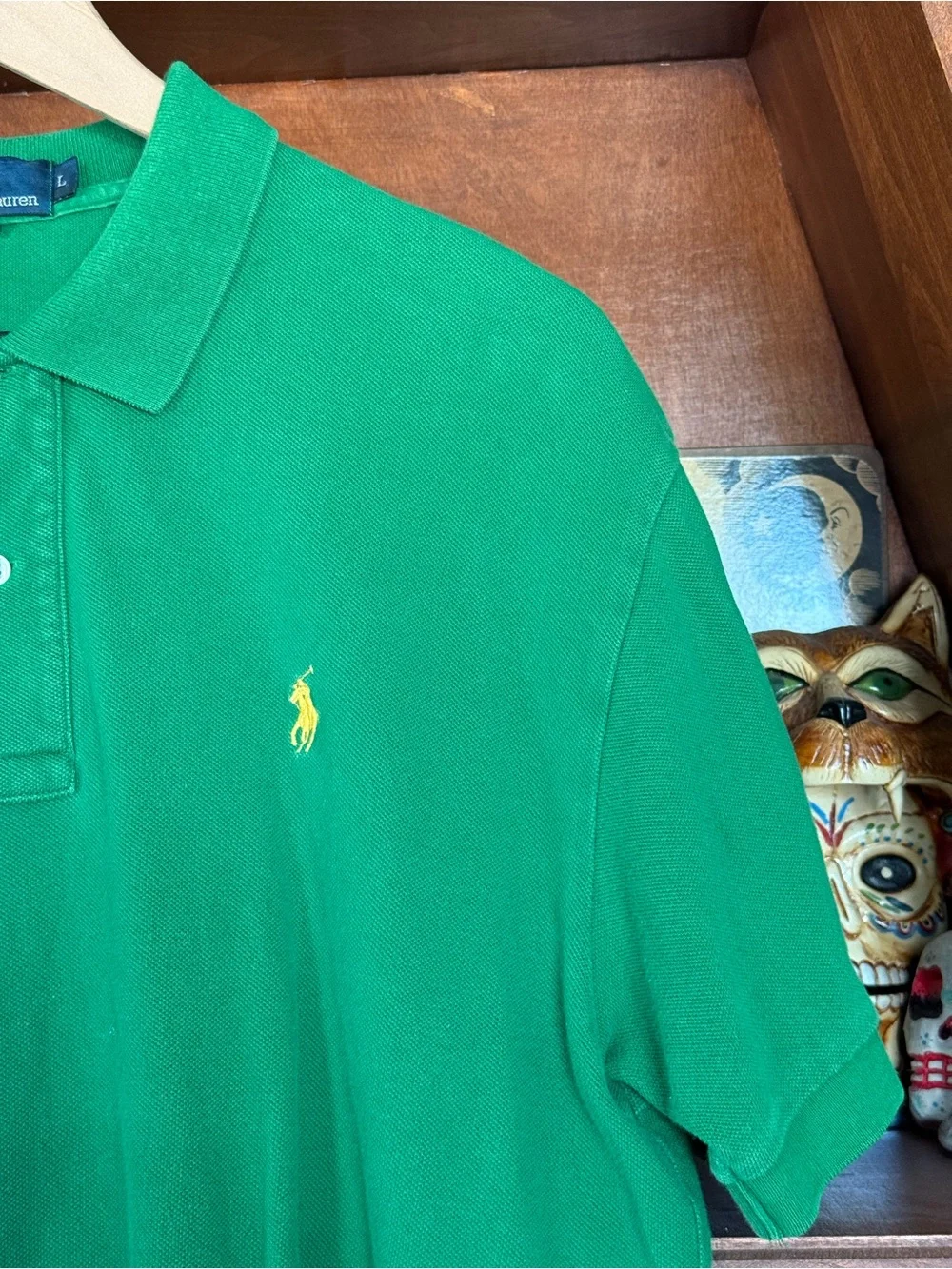 Ralph Lauren - Iconic Polo Shirt - Erin Green/Yellow - Men’s Large